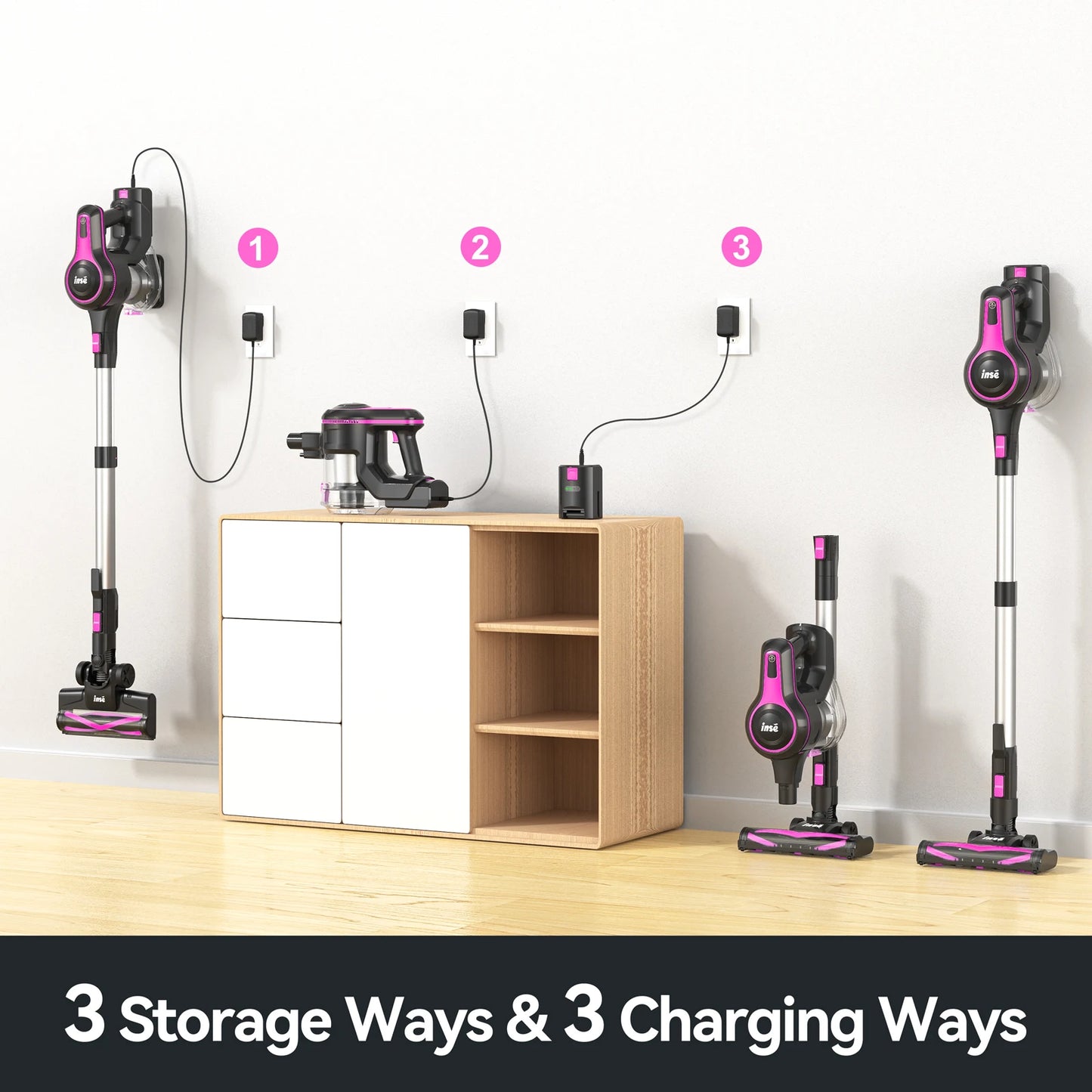 INSE Cordless 6 in 1 Handheld Vacuum