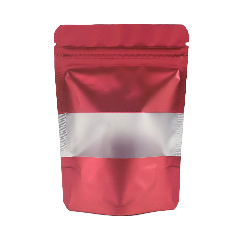 Reclosable Zip Lock Organizer Eco Aluminum Foil Mylar Plastic Bags With Clear Window