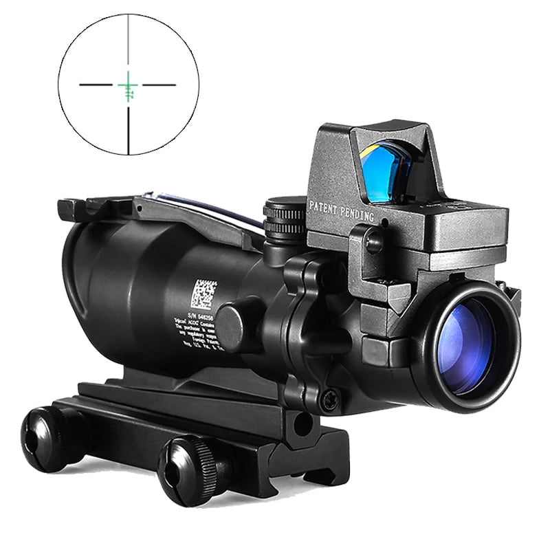 Adjustable 4x32 Red Dot 1x 4x Scope Red Dot Tactical Scope 20mm