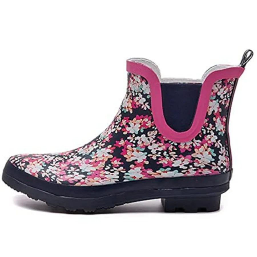 SWIFTFROG Waterproof Ankle Rain Boots for Women