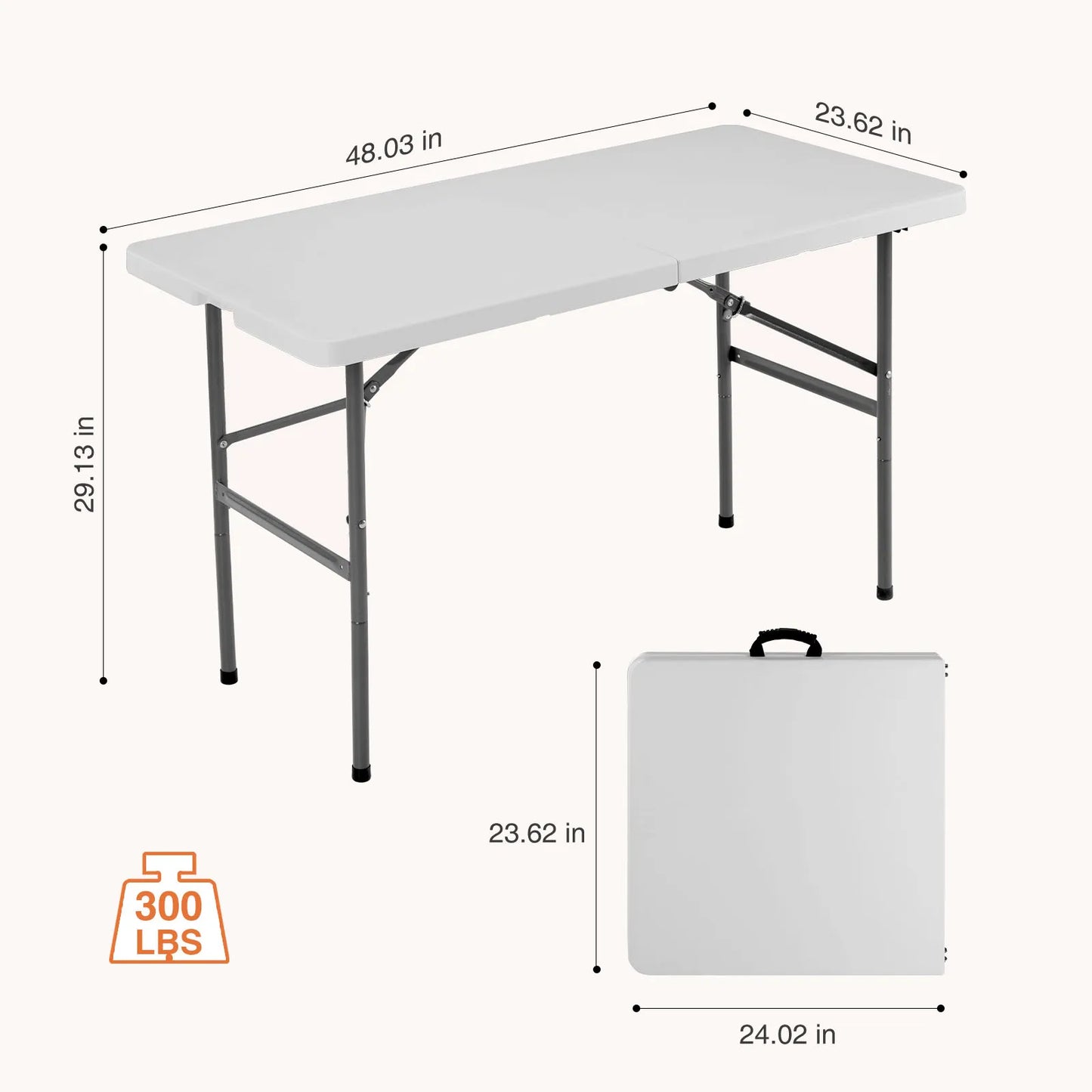 JHK Portable Folding Heavy Duty Table