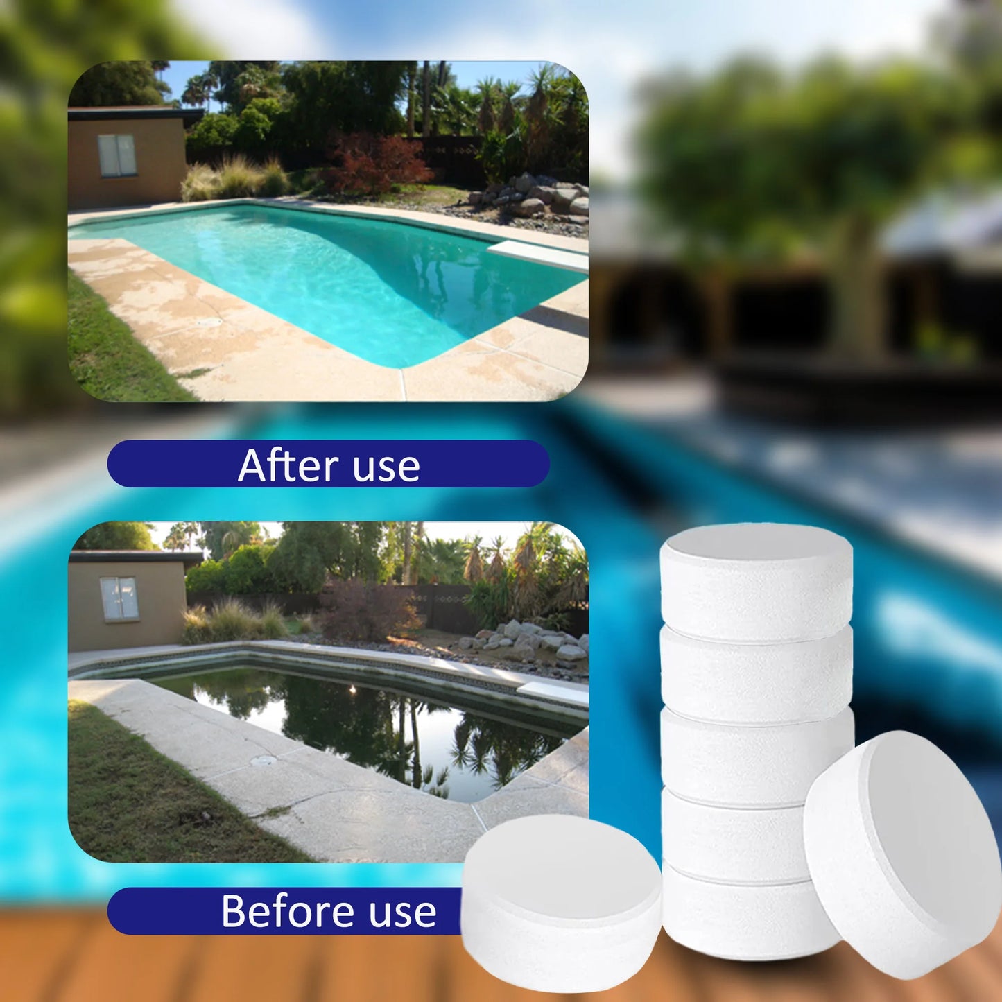 3 Inch Premium Stabilized Pool Chlorine Tablets 50 LB Bucket