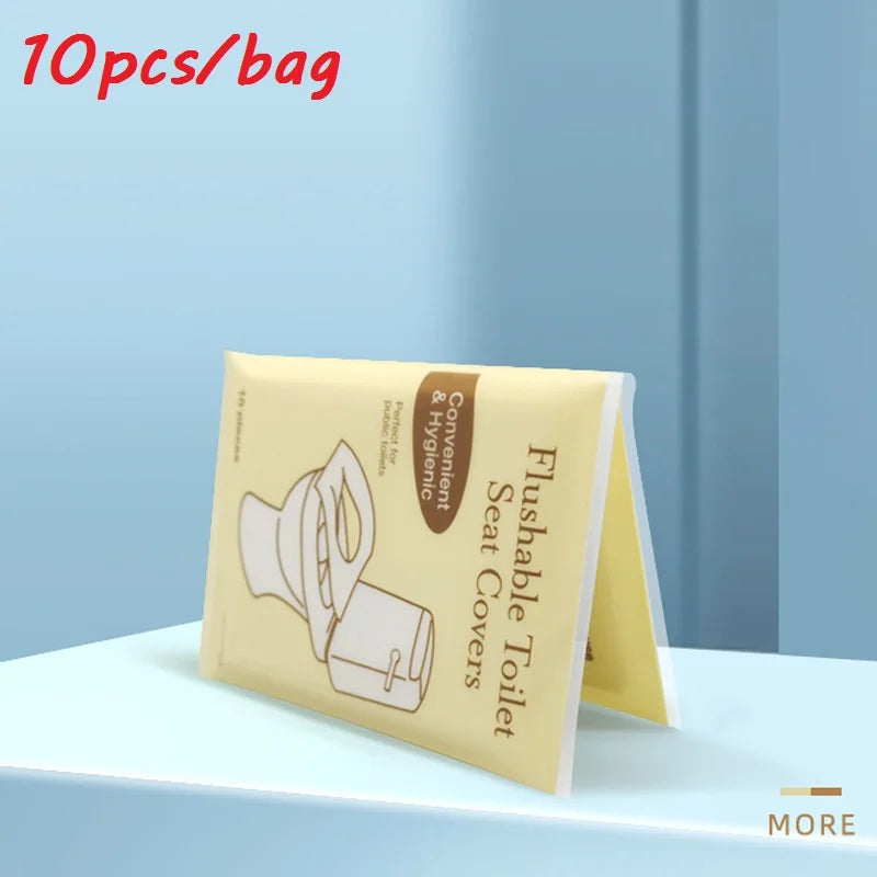 Packing 10 Pieces Disposable Water Disposable Paper Toilet Cushion Convenient Pack