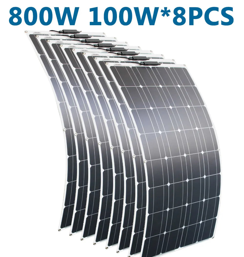 DGSUNLIGHT 100w 200w 12v Flexible, Portable Solar Panel