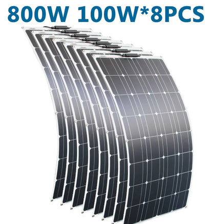 DGSUNLIGHT 100w 200w 12v Flexible, Portable Solar Panel