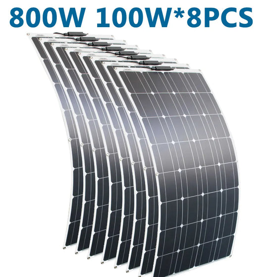 DGSUNLIGHT 100w 200w 12v Flexible, Portable Solar Panel