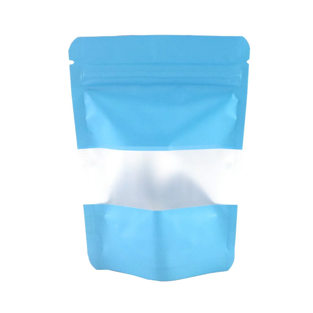 Reclosable Zip Lock Organizer Eco Aluminum Foil Mylar Plastic Bags With Clear Window
