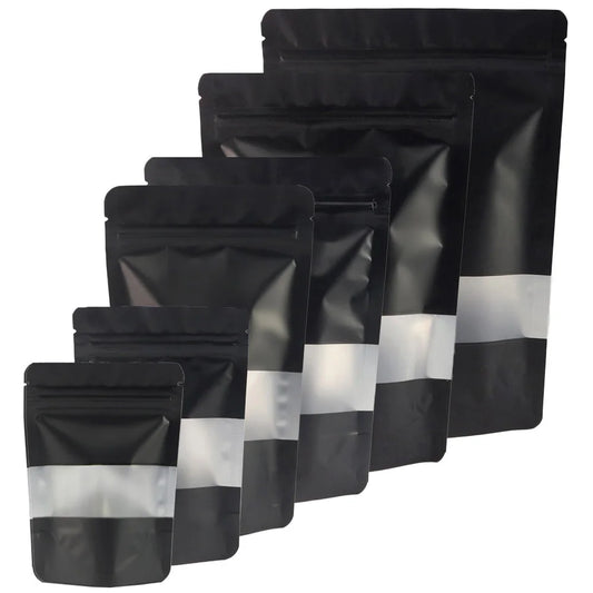 Reclosable Zip Lock Organizer Eco Aluminum Foil Mylar Plastic Bags With Clear Window