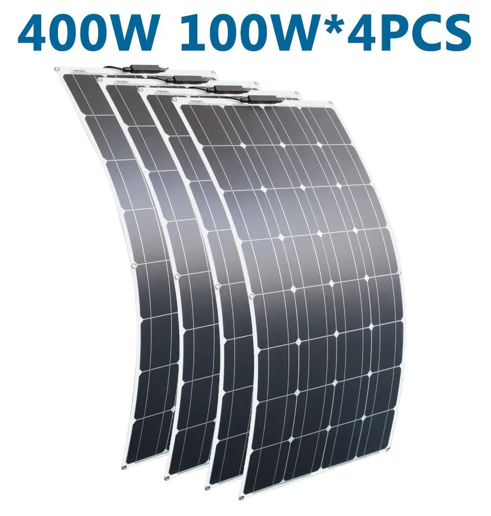 DGSUNLIGHT 100w 200w 12v Flexible, Portable Solar Panel