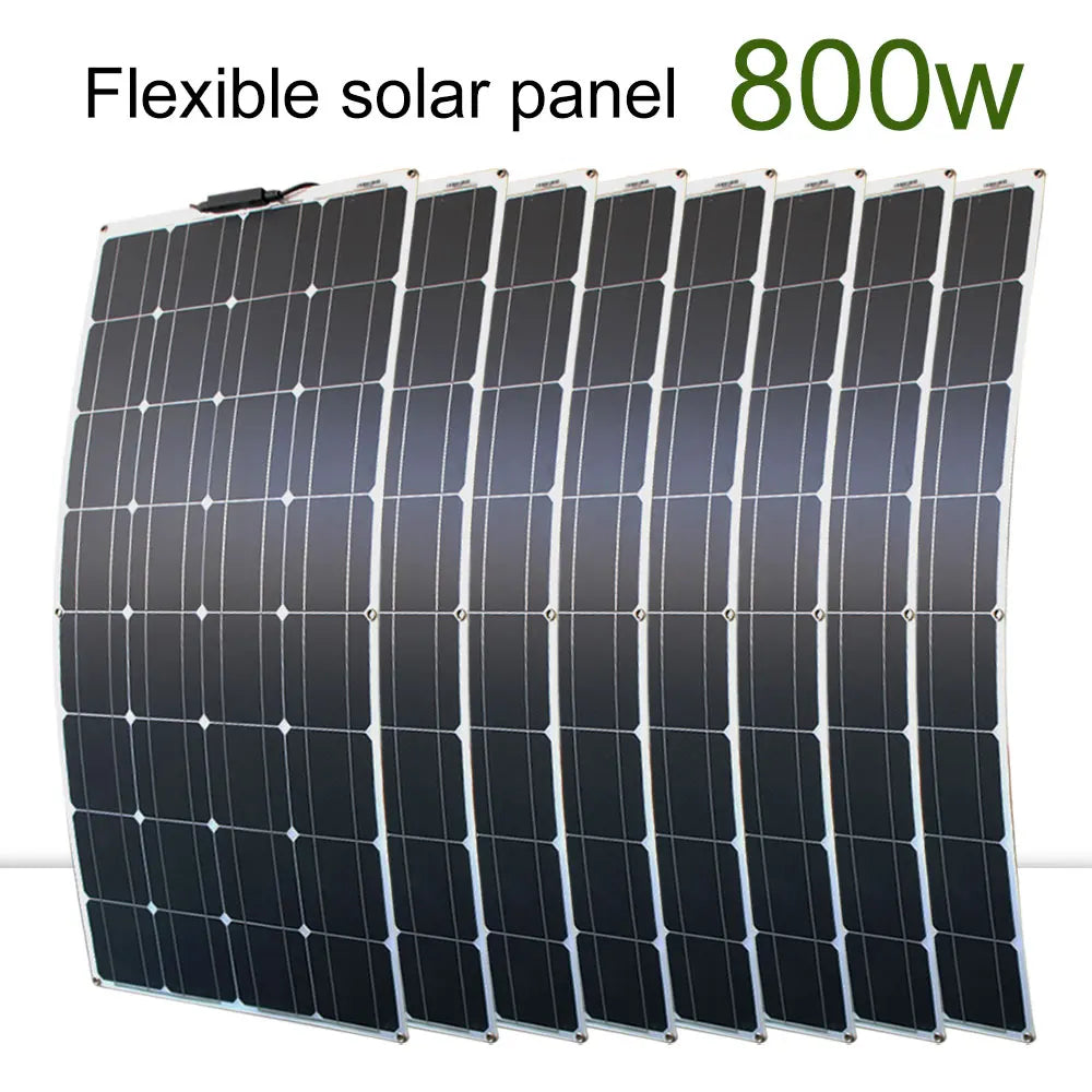 DGSUNLIGHT 100w 200w 12v Flexible, Portable Solar Panel