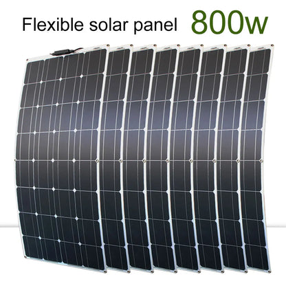 DGSUNLIGHT 100w 200w 12v Flexible, Portable Solar Panel