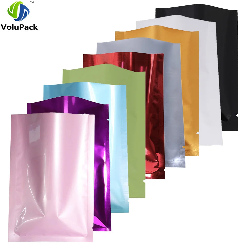 100pcs Variety of sizes reusable heat sealing packaging bag