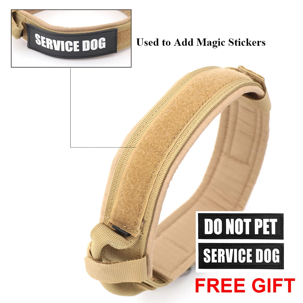 Dog Training Adjustable Tactical Collar And Leash Set