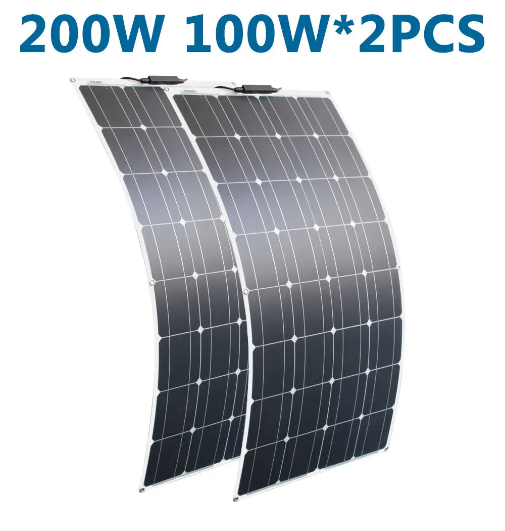 DGSUNLIGHT 100w 200w 12v Flexible, Portable Solar Panel