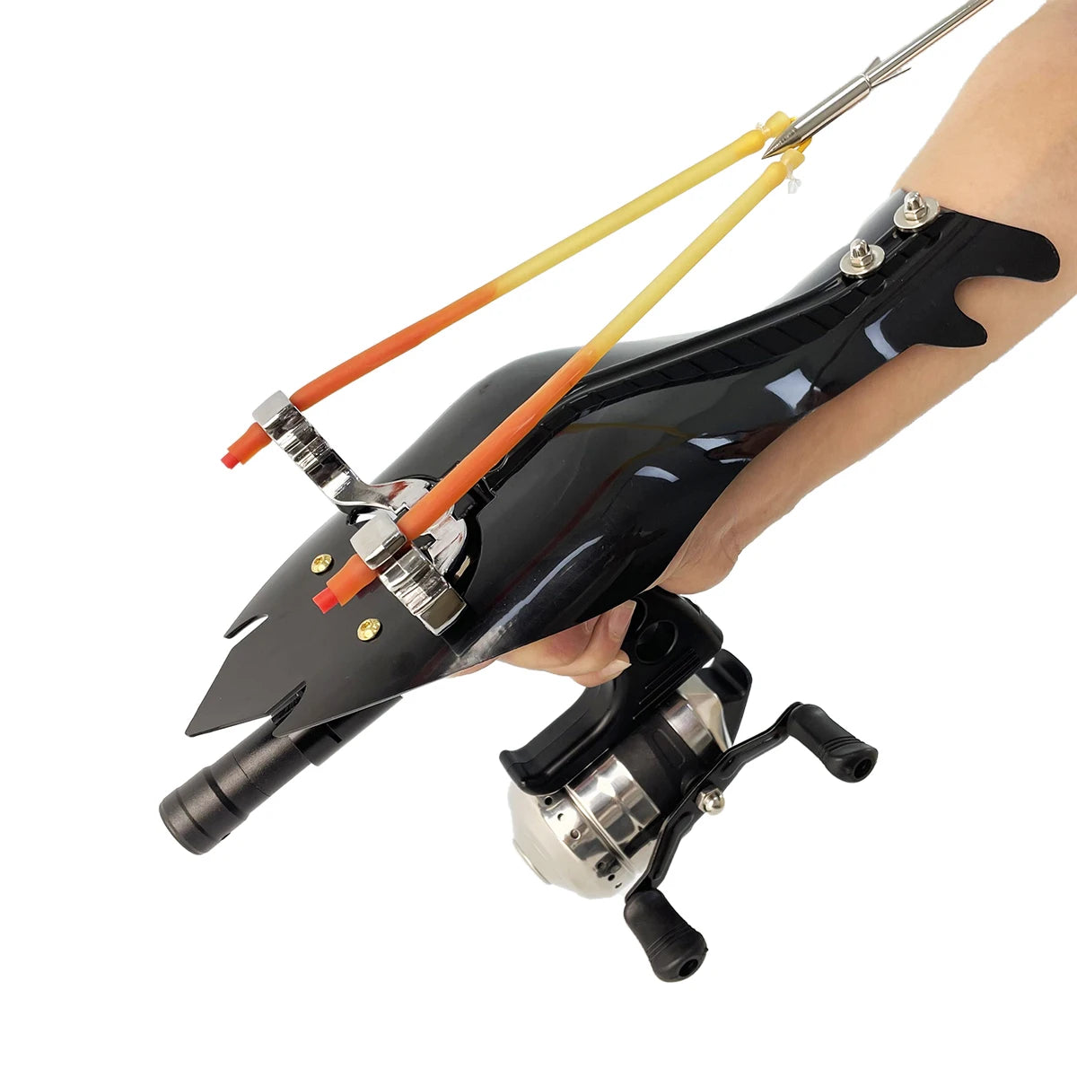 Outdoor slingshot set,  including fishing wheel, ideal kit for outdoor fishing