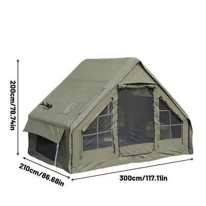 Large Inflatable Camping Tent with Skylight, Quick Air-Flow & Breathable Mesh Design