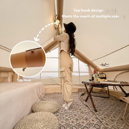 Inflatable Luxury Camping Tents With Stove Plug