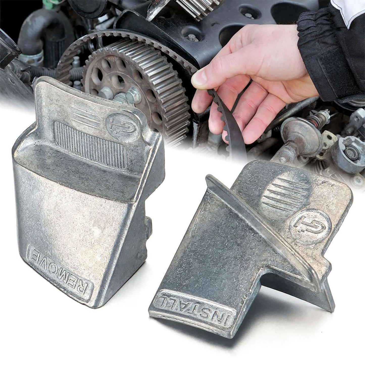 2Pcs/Set Metal Stretch Belt Service Remover & Installer Mechanical Tool Kit