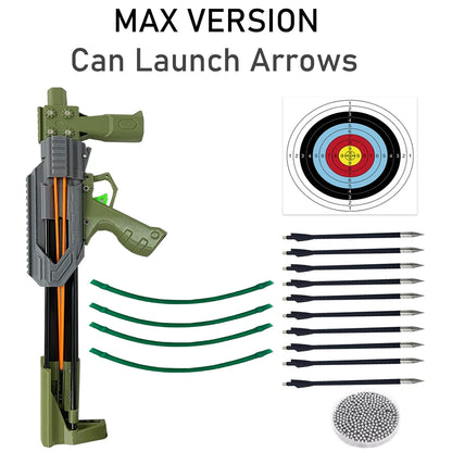 Multi functional automatic-fire trigger arrow launch slingshot