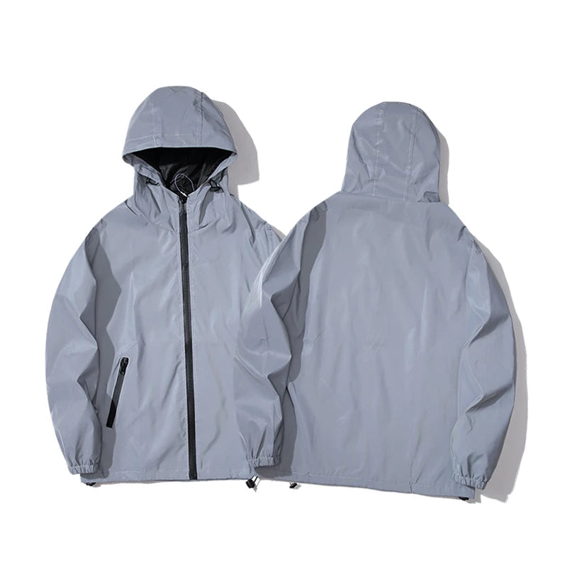 NEW SIZE Night Reflective Hooded Jacket