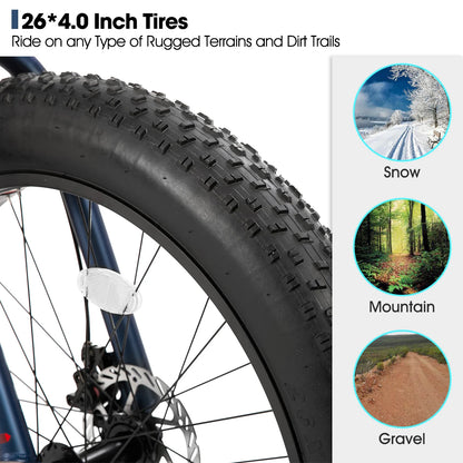 Hiland 20 Inch Kids' Bicycles Fat Tire Mountain Bike for Age 5 + Years,