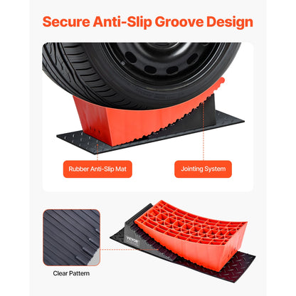 SucceBuy 2 Pcs RV Leveling Blocks with Anti-Slip Mat Carrying Bag Level