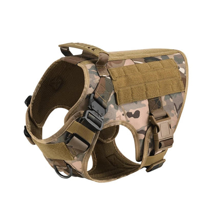 Tactical Dog Harness Collar For Medium Large Dogs