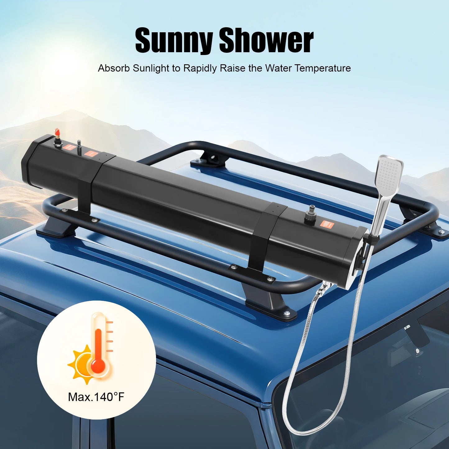 30L Portable Freshwater Water Tank Showe