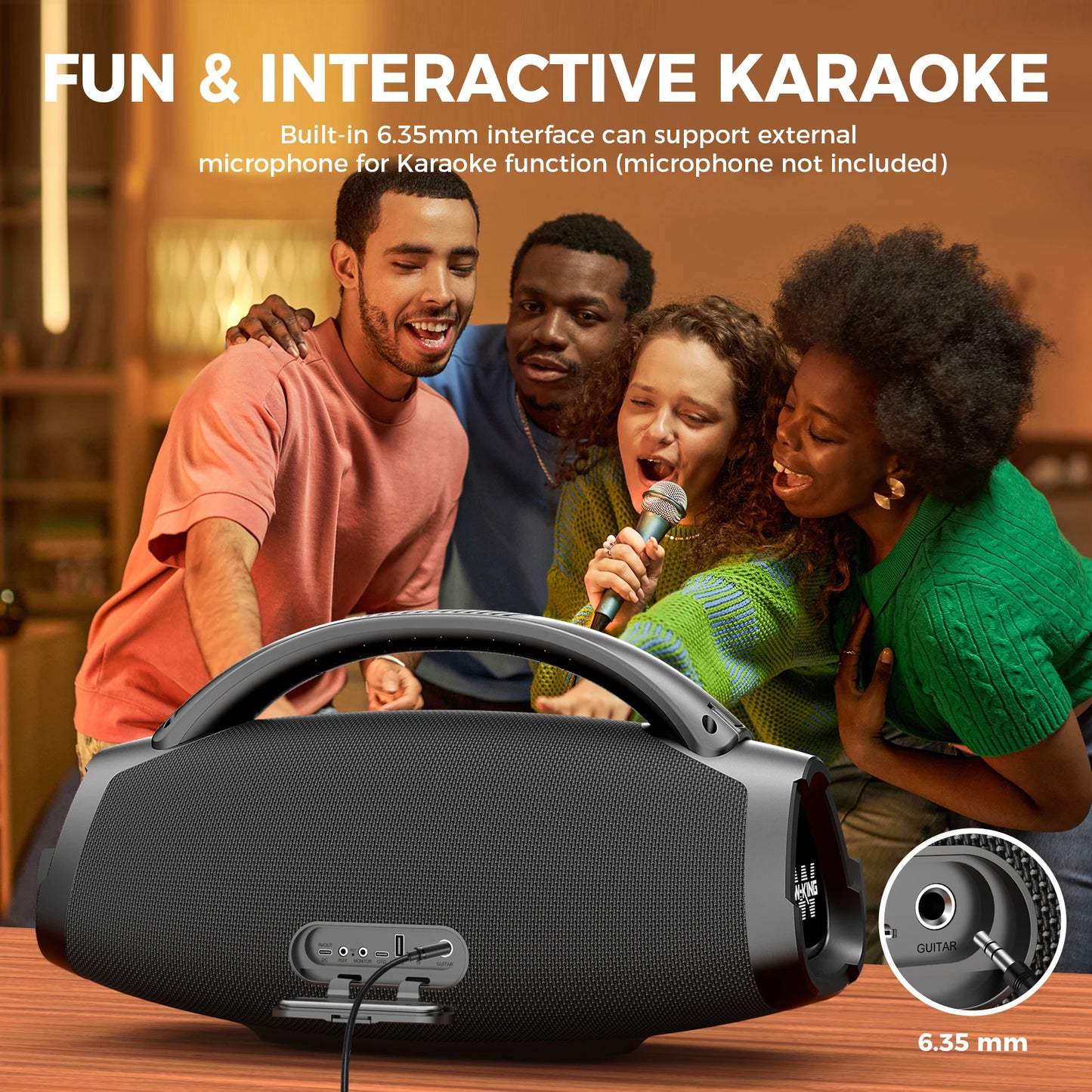 W-KING 200W RMS Portable Bluetooth Speakers