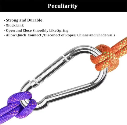 Mini Carabiner Alloy Survival Gear Camp Mountaineering Hook