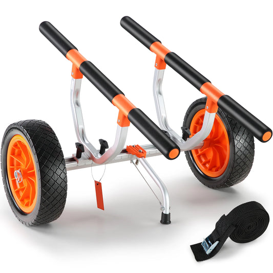 SucceBuy Detachable Trolley Cart with 12'' Tires holds up to 450lbs