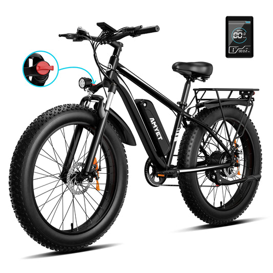 AMYET Electric Bike EB26  Peak 1500W 48V 31mph Electric Dirt Bike