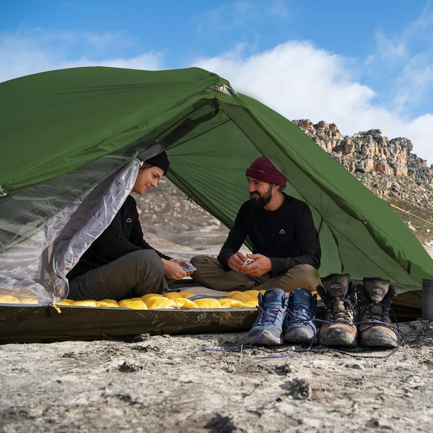 Naturehike Mongar 2 Person Waterproof Ultralight Tent with Mat Backpacking