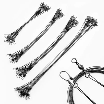20PC Anti Bite Steel Fishing Line 15/20/25/30cm