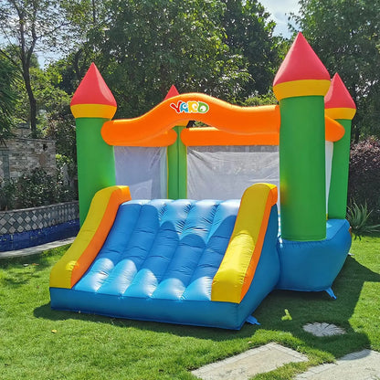 Yard Inflatable Bounce House With Slide 12*9*8ft With Blower