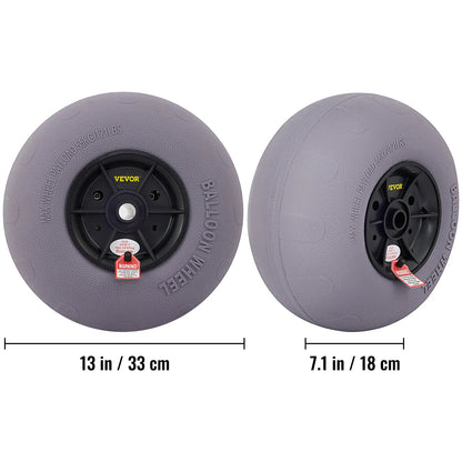 SucceBuy Beach Balloon Wheels 9/13/15.7" w/ Free Air Pump 2Pcs