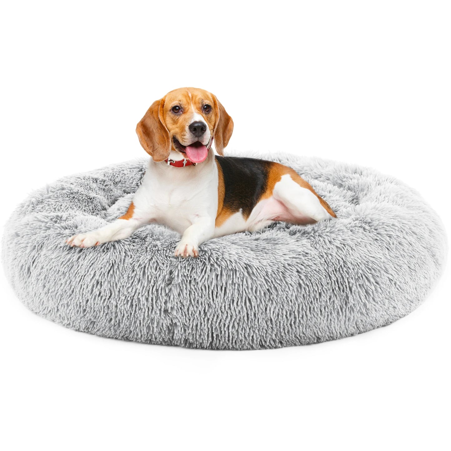 Anti-Slip Round Washable Calming Dog Bed