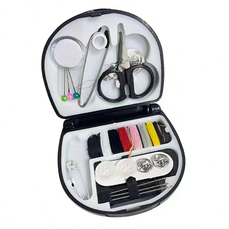 Portable Luxury Mini Travel Sewing Kit  With Threads, Sharp Scissors, Hand Needles And Extra Accessories