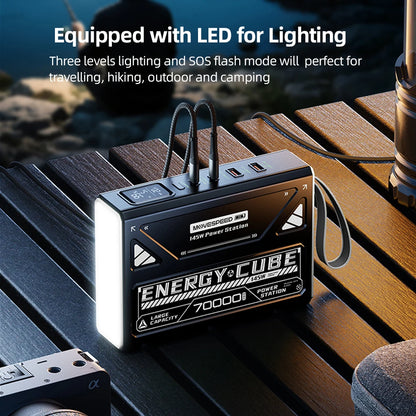 LED Camping Lantern Large Capacity Battery w/ Rechargeable Lamp