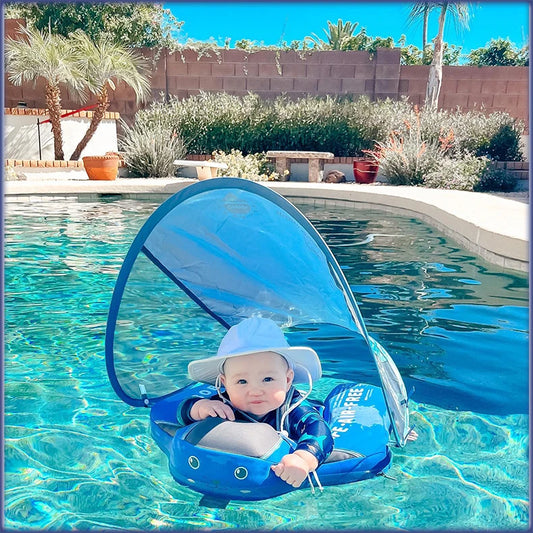 Mambobaby Baby Float with Sunshade Canopy and Crotch Strap