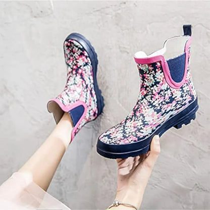 SWIFTFROG  Waterproof Ankle Rain Boots for Women