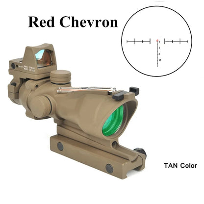 Adjustable 4x32 Red Dot 1x  4x Scope  Red Dot Tactical Scope 20mm