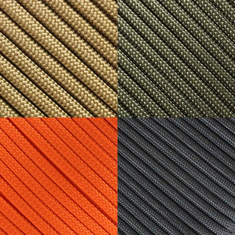 5M/15M/30M 7-Core 550 Paracord 4mm Parachute Cord Outdoor Camping survival Rope kit