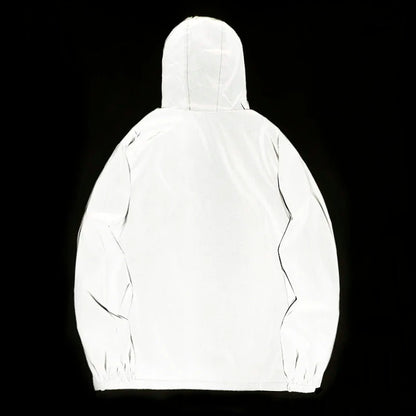 NEW SIZE Night Reflective Hooded Jacket