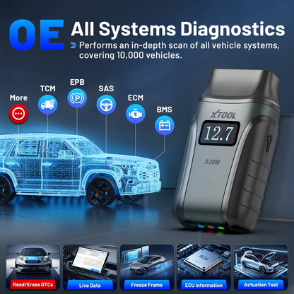 XTOOL A30M V2.0 Kit Full System Diagnostic Tool