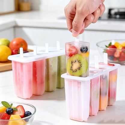 Popsicle Molds with Reusable Sticks