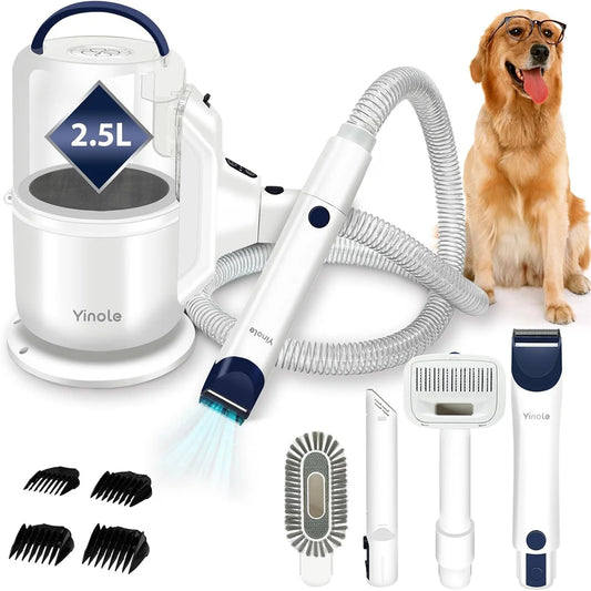 Yinole Dog Grooming Vacuum with Grooming Tools