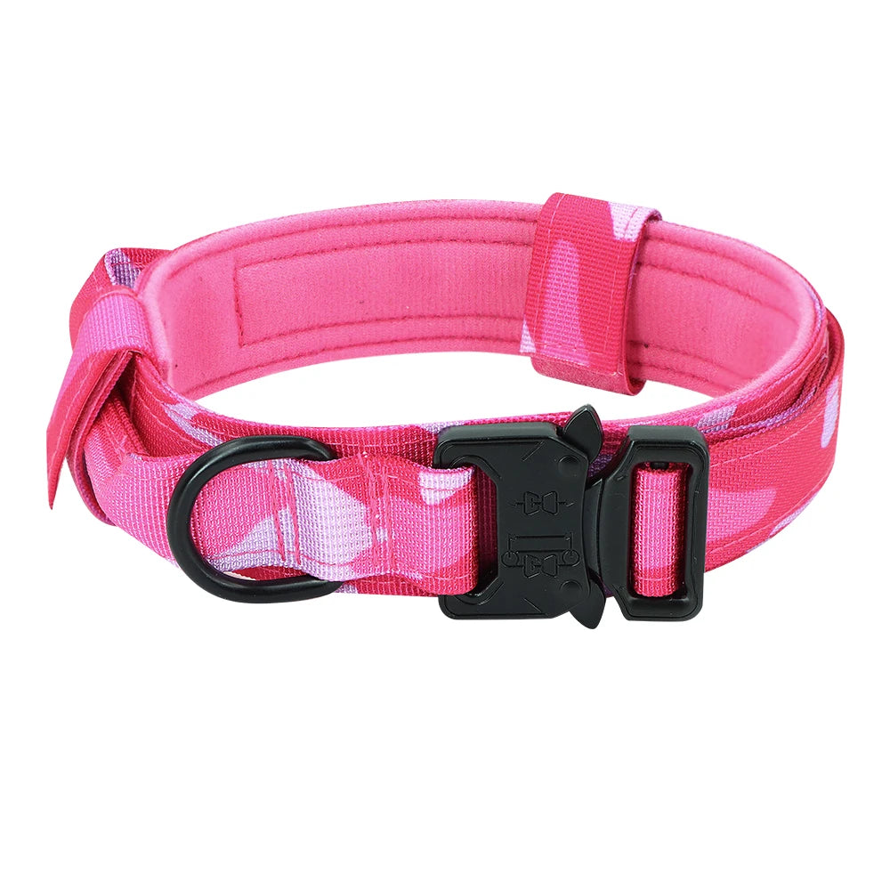 Dog Training Adjustable Tactical Collar And Leash Set