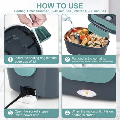 1.5L 60W Portable Electric Insulated Heated Lunch Container