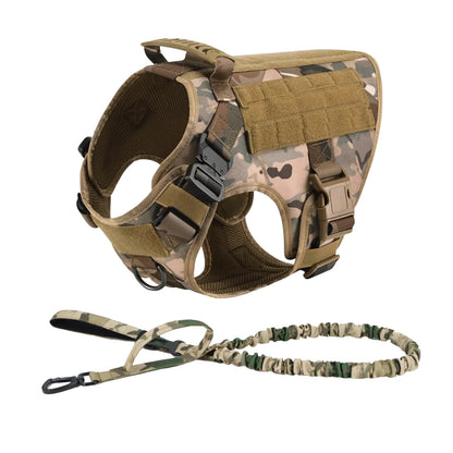 Tactical Dog Harness Collar For Medium Large Dogs